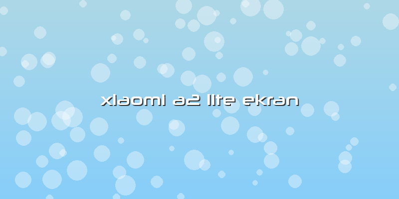 Xiaomi A2 Lite Ekran