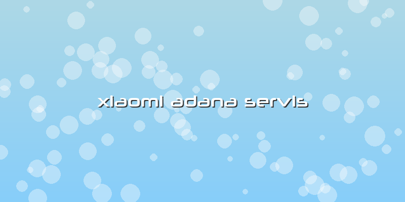 Xiaomi Adana Servis
