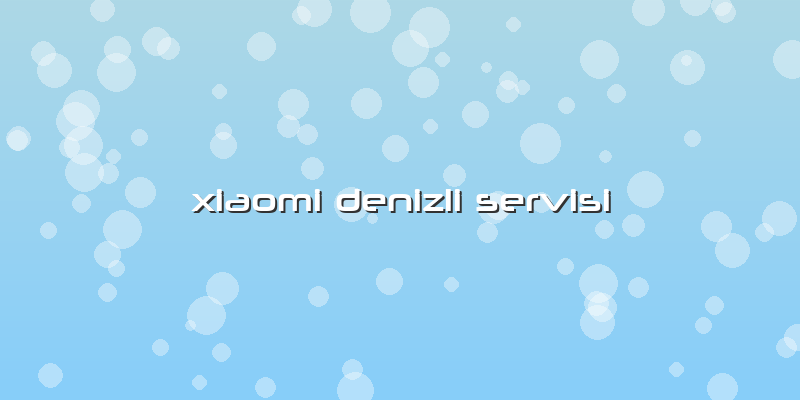 Xiaomi Denizli Servisi
