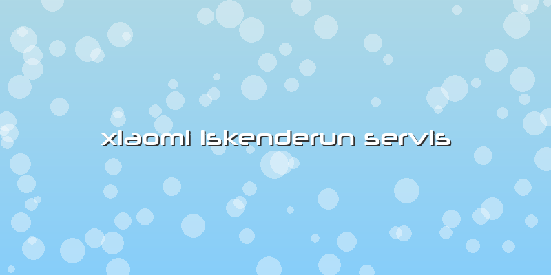 Xiaomi Iskenderun Servis