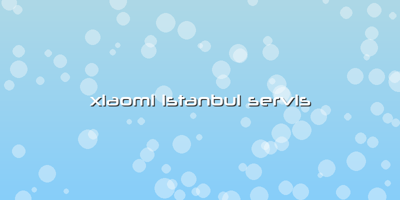 Xiaomi Istanbul Servis