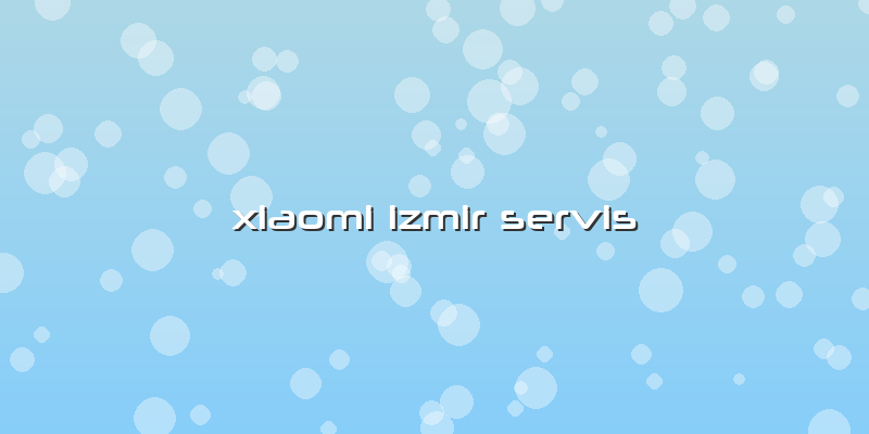 Xiaomi Izmir Servis
