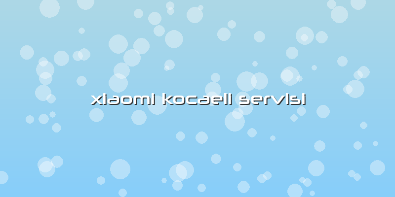 Xiaomi Kocaeli Servisi