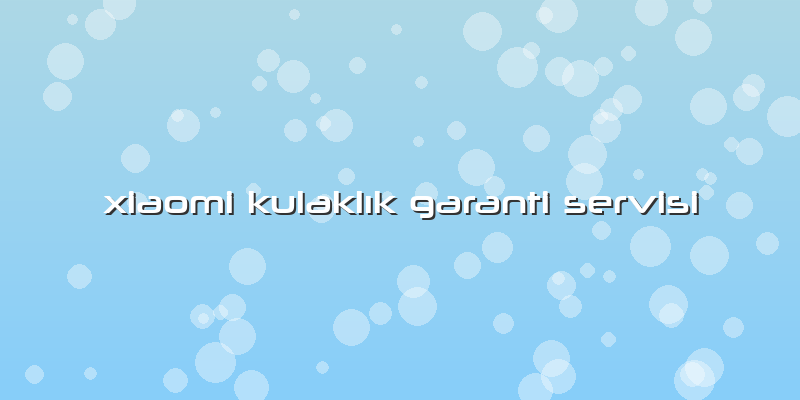 Xiaomi Kulaklık Garanti Servisi