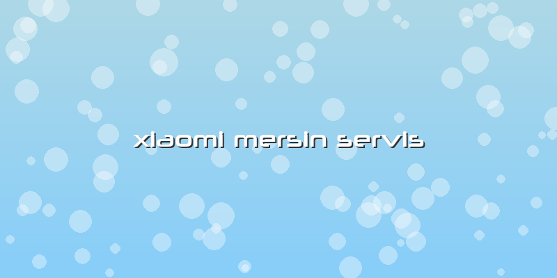 Xiaomi Mersin Servis