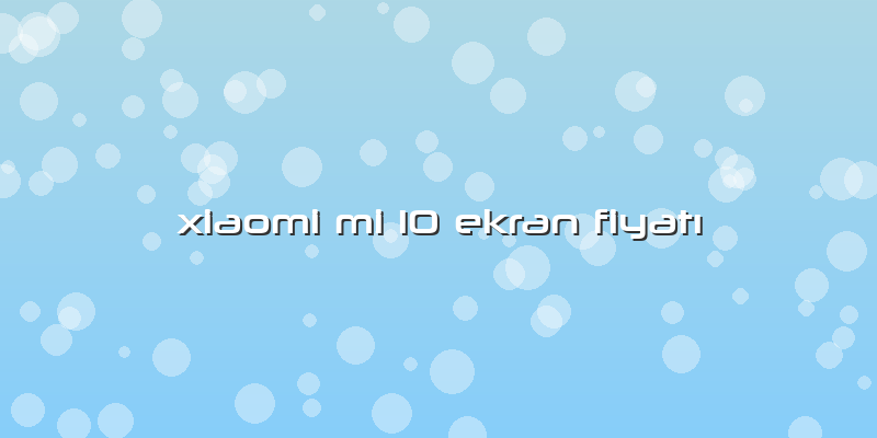 Xiaomi Mi 10 Ekran Fiyatı