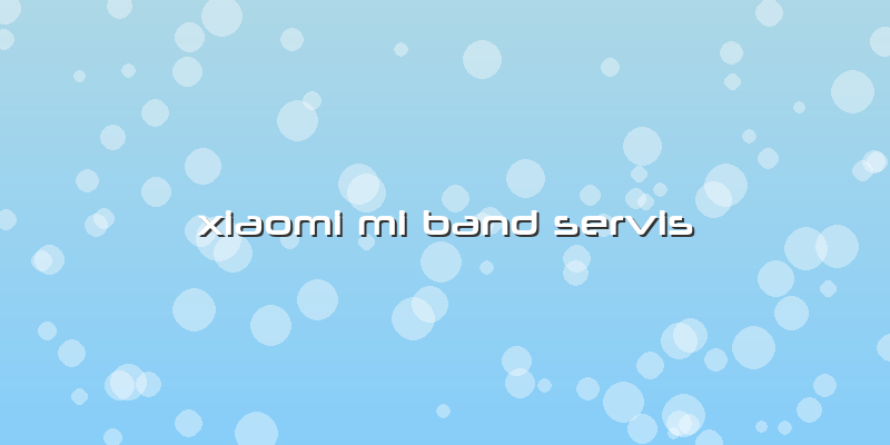 Xiaomi Mi Band Servis
