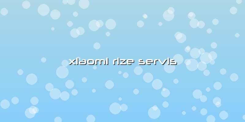Xiaomi Rize Servis