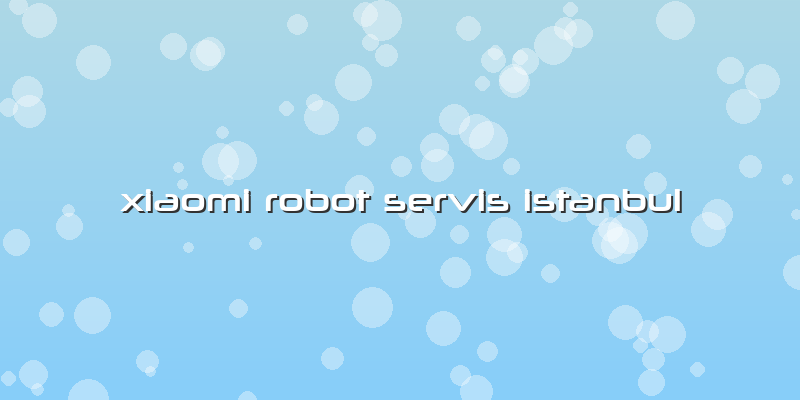 Xiaomi Robot  Servis Istanbul