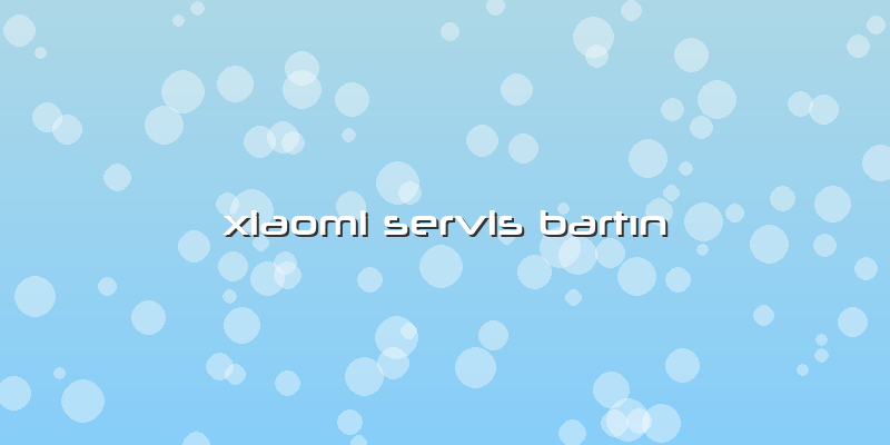 Xiaomi Servis Bartın