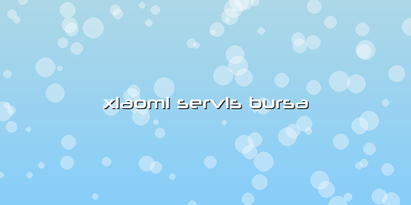 Xiaomi Servis Bursa
