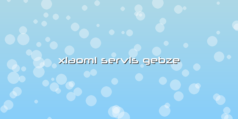 Xiaomi Servis Gebze