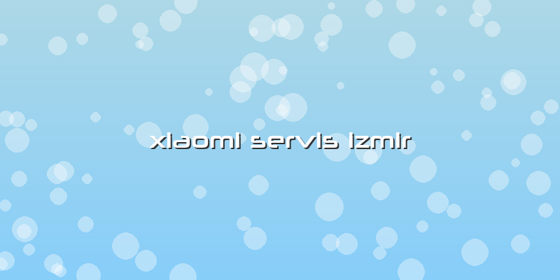 Xiaomi Servis Izmir