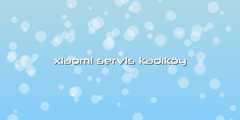 Xiaomi Servis Kadıköy