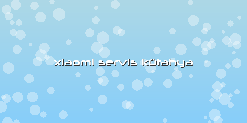 Xiaomi Servis Kütahya