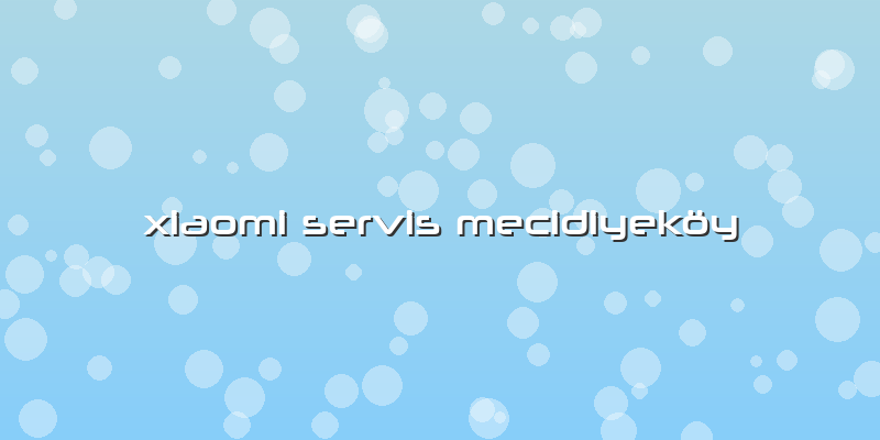 Xiaomi Servis Mecidiyeköy