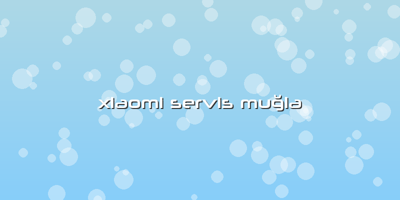 Xiaomi Servis Muğla