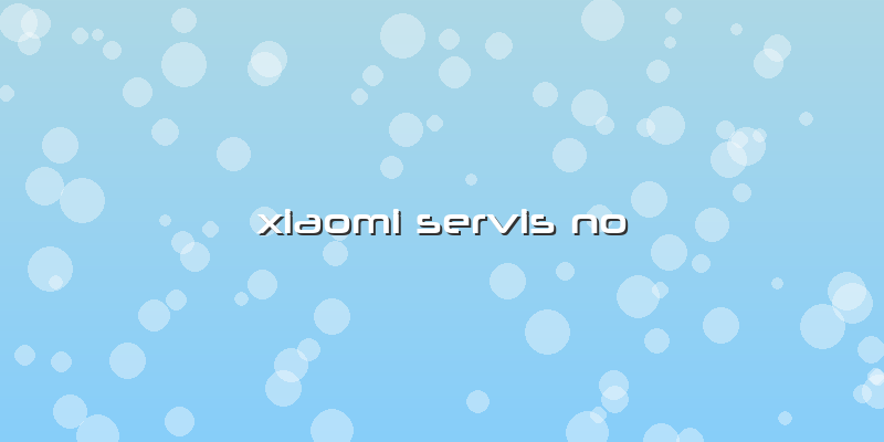 Xiaomi Servis No