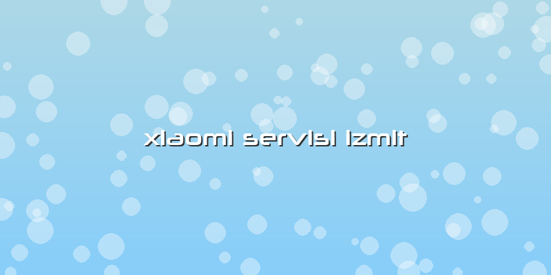 Xiaomi Servisi Izmit