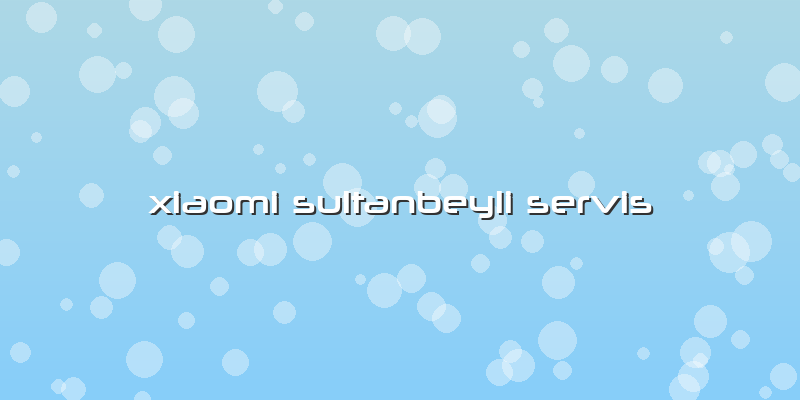 Xiaomi Sultanbeyli Servis