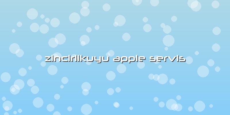 Zincirlikuyu Apple Servis